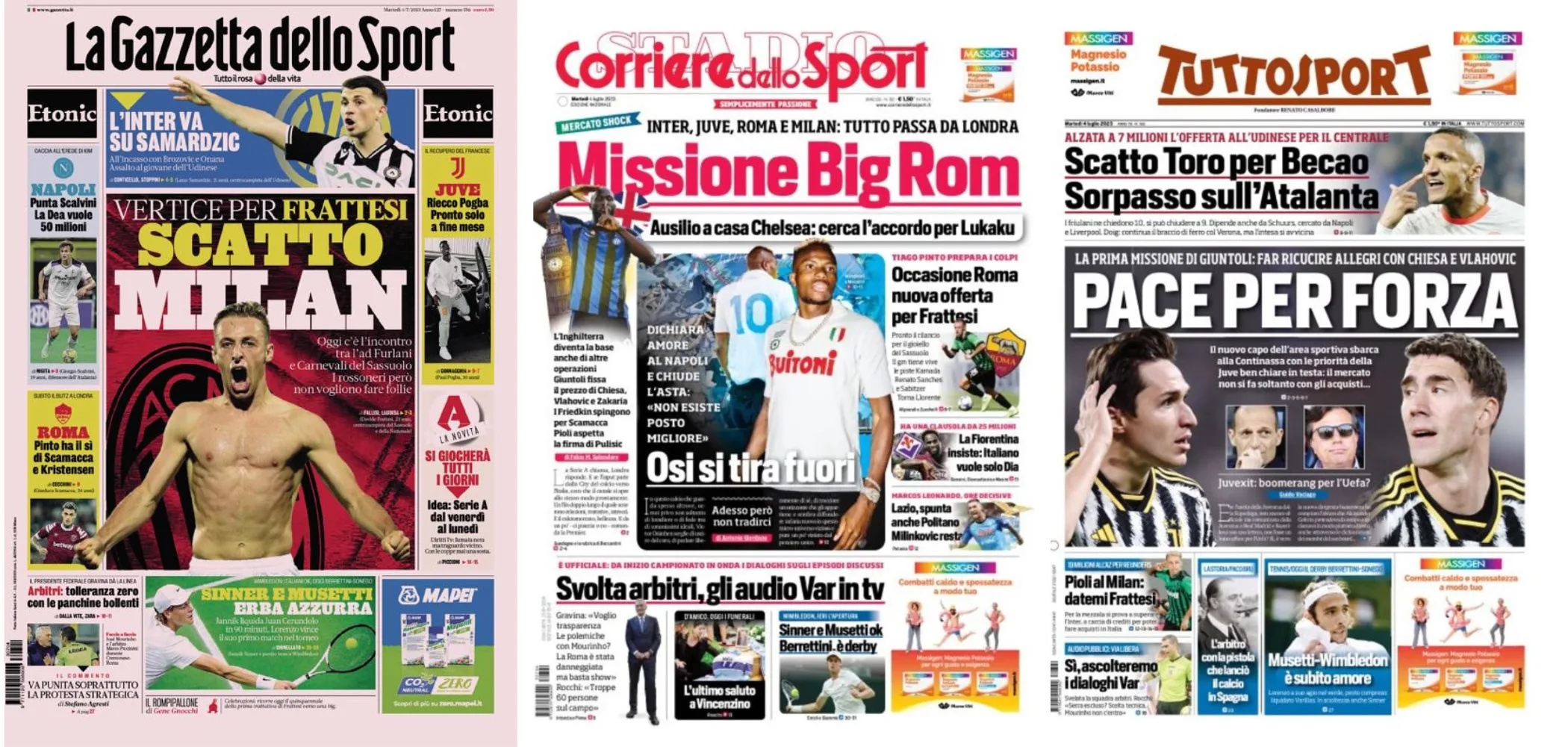 In Prima Pagina I Quotidiani In Edicola Oggi 4 Luglio 2023 CIP