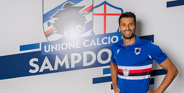 Sampdoria, ufficiale l’arrivo di Antonio Candreva