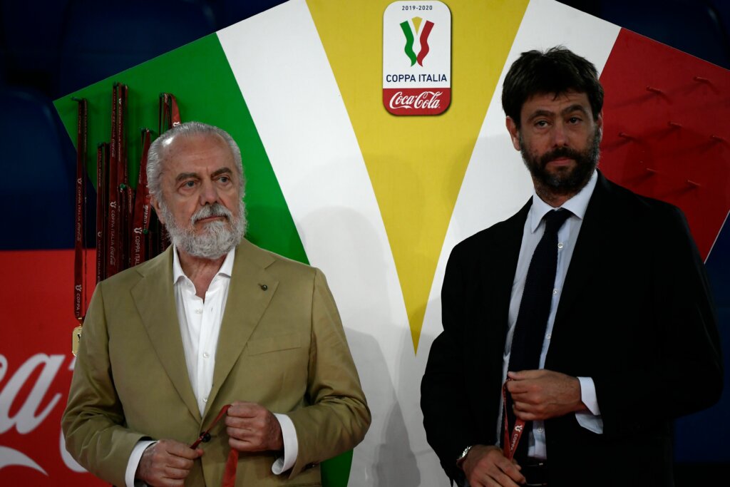 Juve-Napoli passa anche dai presidenti De Laurentiis e Agnelli