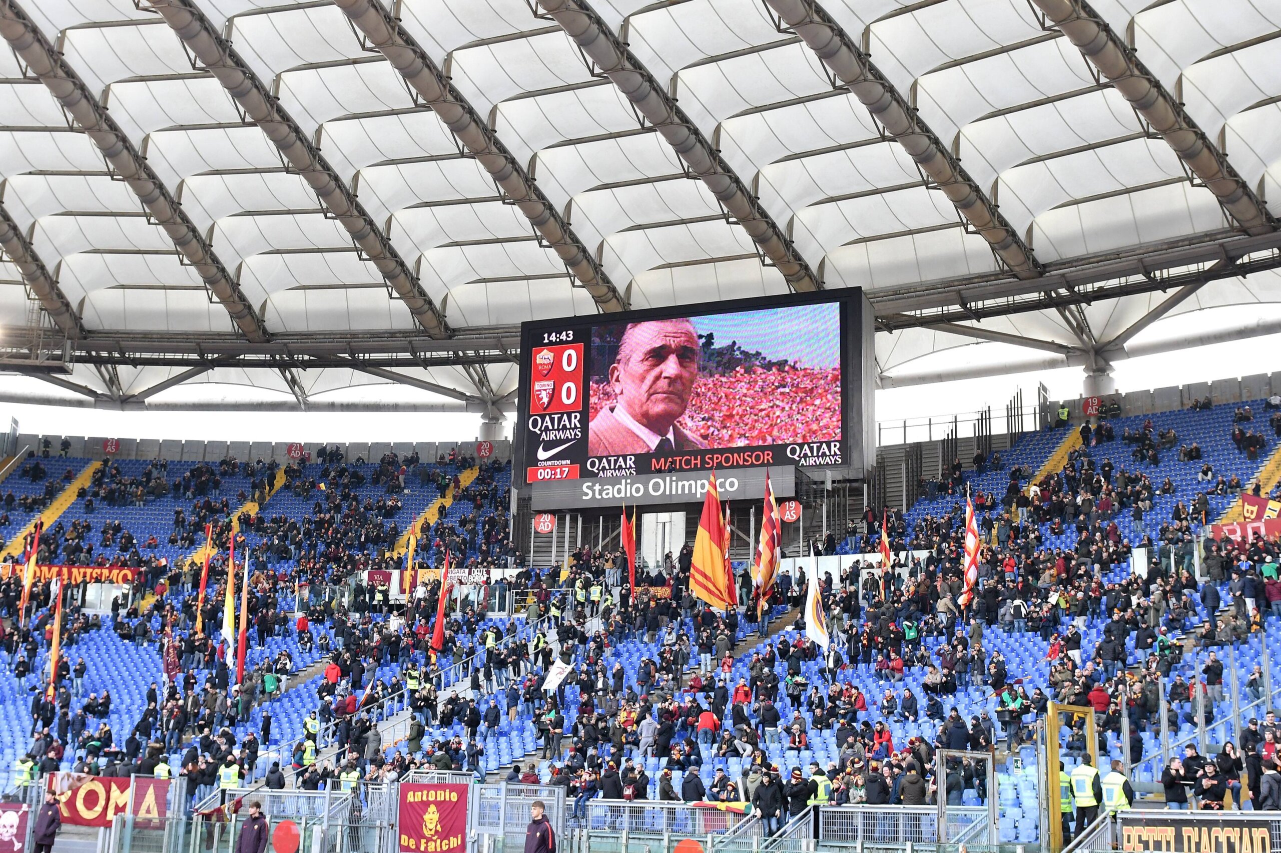 Lo stadio Olimpico celebra Dino Viola