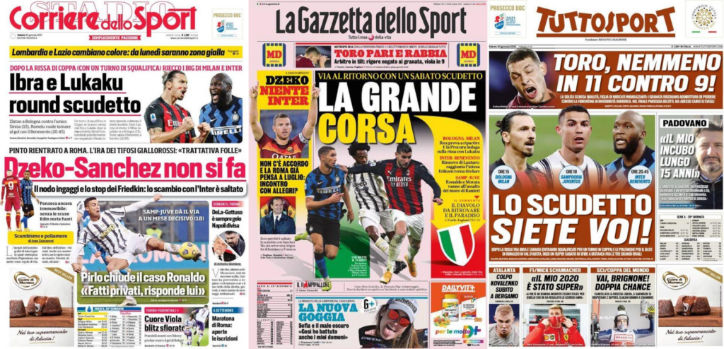 In prima pagina: i quotidiani in edicola oggi, 30 gennaio 2021