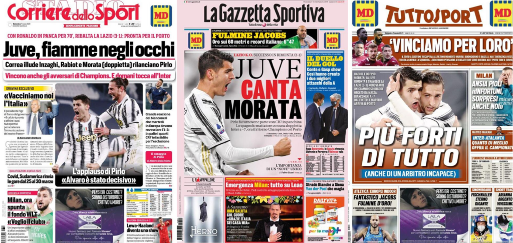 In prima pagina: i quotidiani in edicola oggi, 7 marzo 2021