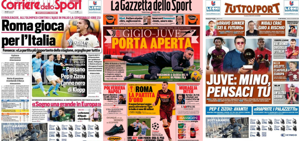 In prima pagina: i quotidiani in edicola oggi, 15 aprile 2021