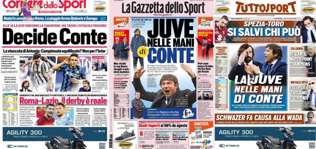 In prima pagina: i quotidiani in edicola oggi, 15 maggio 2021