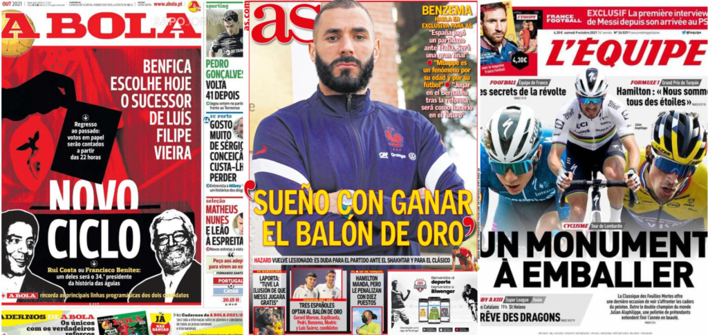 Rassegna Estera – Benzema, sogno Pallone d’Oro. Nuovo ciclo Benfica