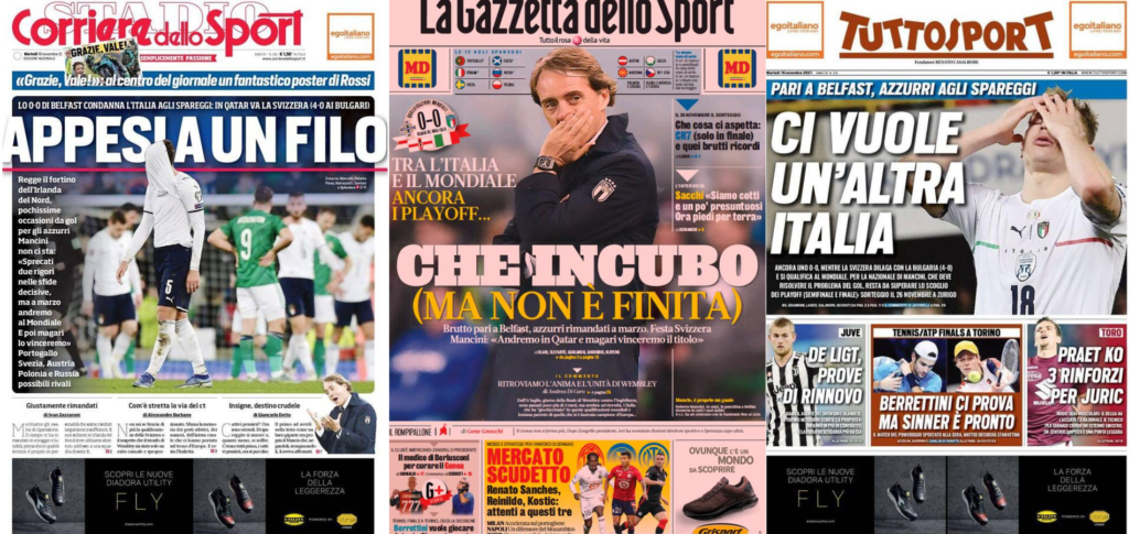 In prima pagina: i quotidiani in edicola oggi, 16 novembre 2021