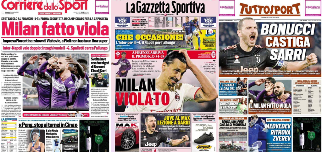 In prima pagina: i quotidiani in edicola oggi, 21 novembre 2021