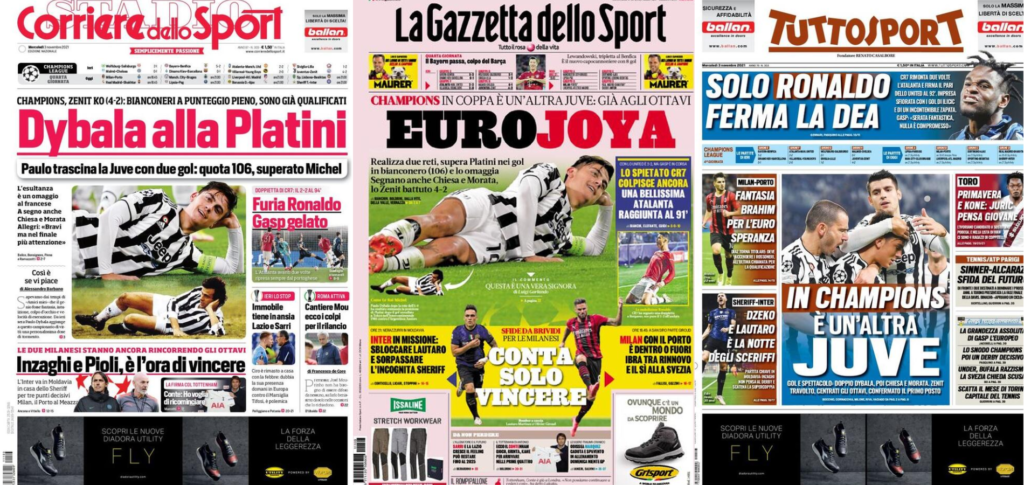 In prima pagina: i quotidiani in edicola oggi, 3 novembre 2021