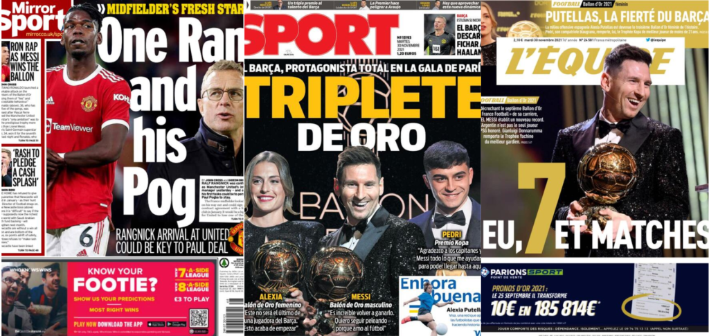 Rassegna Estera – Barça, Triplete d’Oro: Messi, Putellas e Pedri