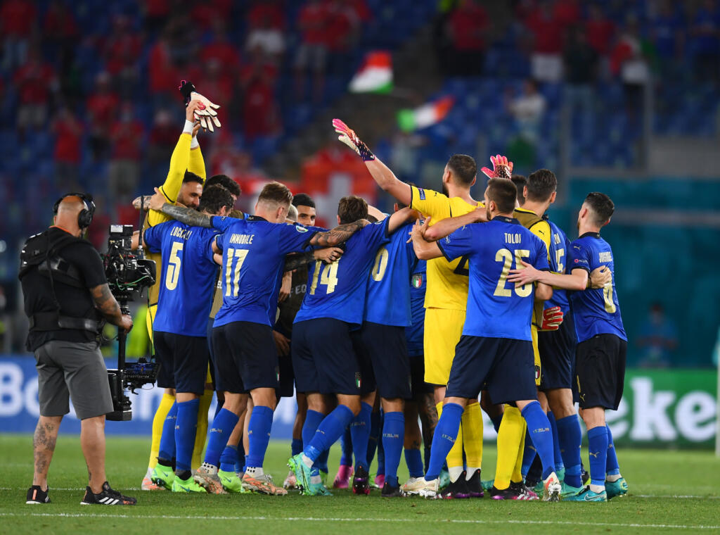 Italia: contro la Svizzera stesse maglie e spogliatoio di EURO 2020