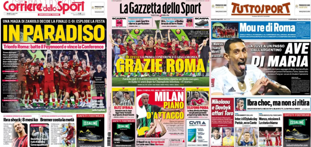 In prima pagina: i quotidiani in edicola oggi, 26 maggio 2022