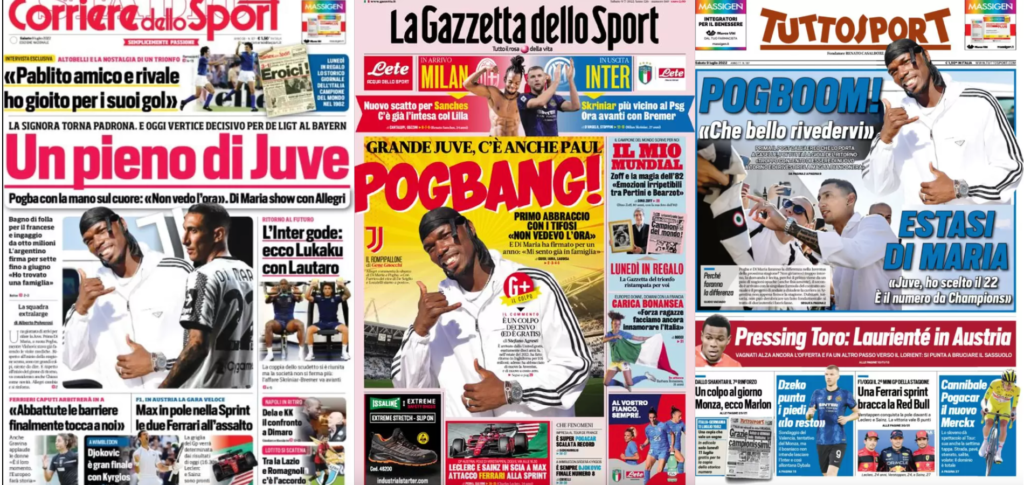 In prima pagina: i quotidiani in edicola oggi, 9 luglio 2022