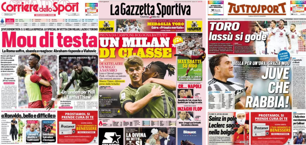 In prima pagina: i quotidiani in edicola oggi, 28 agosto 2022