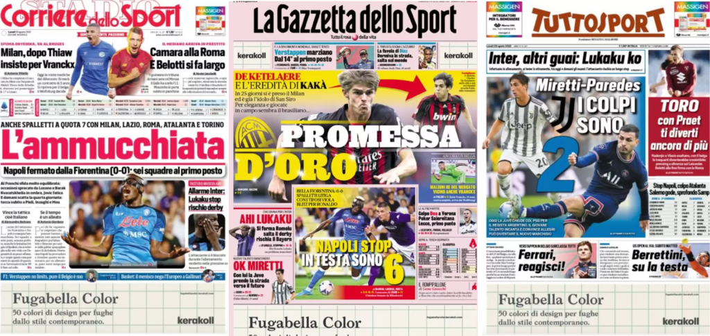 In prima pagina: i quotidiani in edicola oggi, 29 agosto 2022