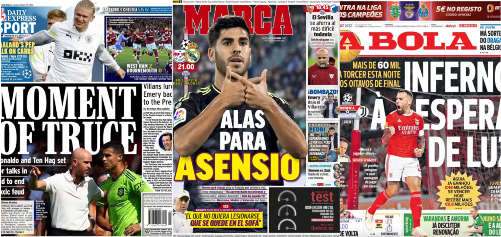 Rassegna Estera – Ali per Asencio, dialogo CR7-Ten Hag