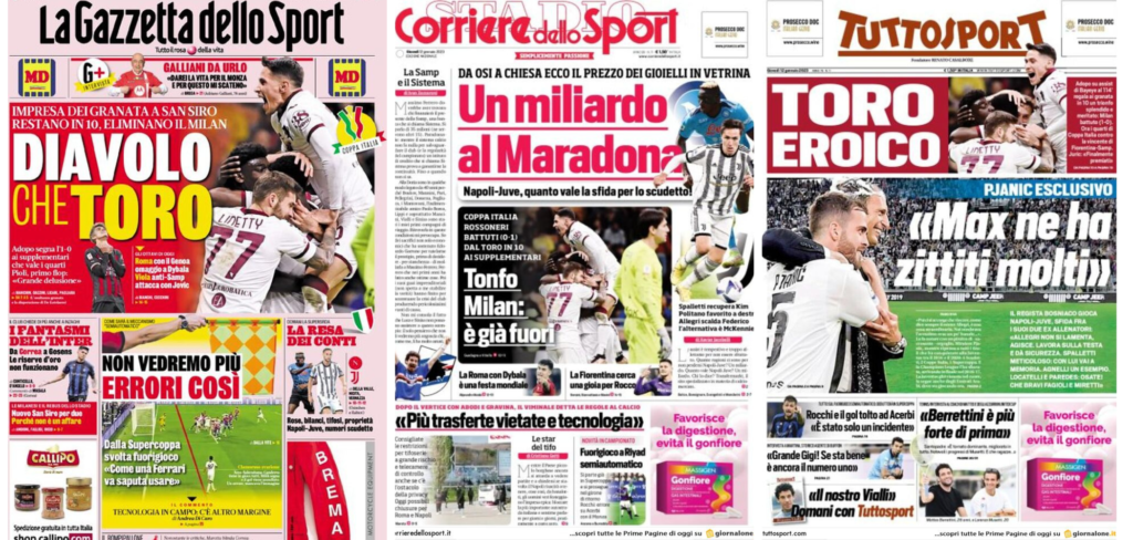 In prima pagina: i quotidiani in edicola oggi, 12 gennaio 2023