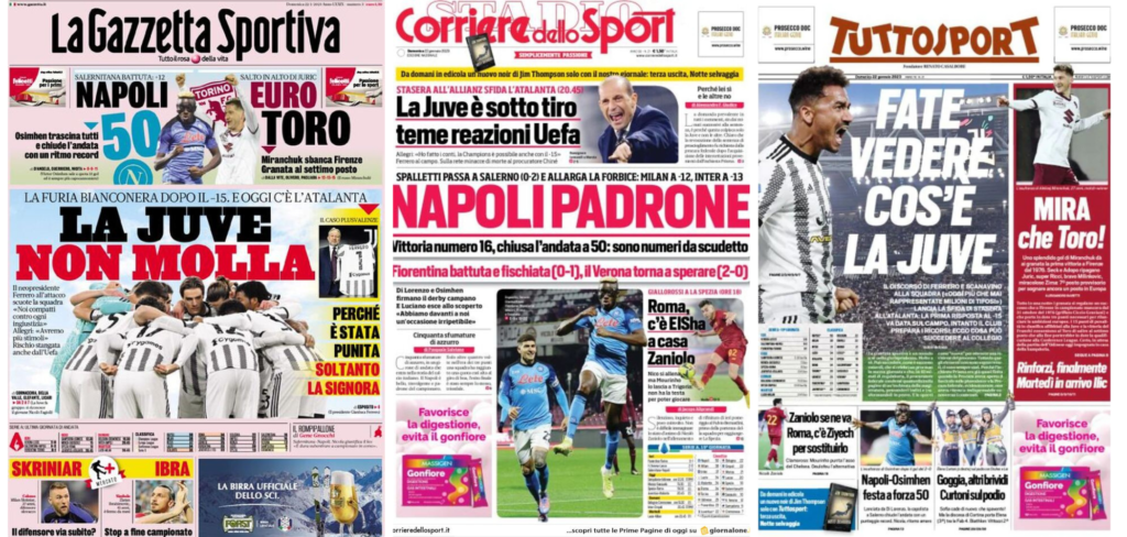 In prima pagina: i quotidiani in edicola oggi, 22 gennaio 2023