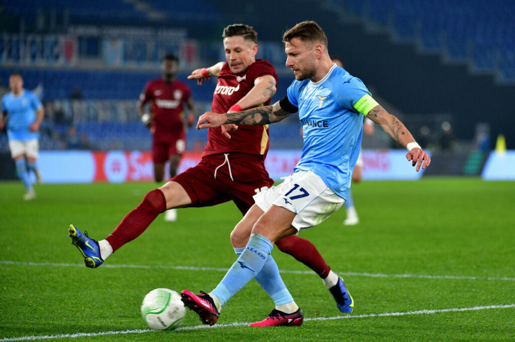 Lazio-Cluj 1-0: Immobile torna al gol, biancocelesti avanti al 45′ in dieci