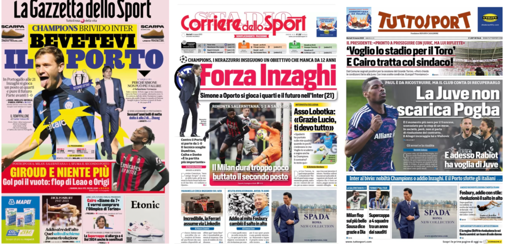 In prima pagina: i quotidiani in edicola oggi, 14 marzo 2023