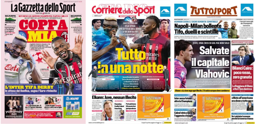 In prima pagina: i quotidiani in edicola oggi, 18 aprile 2023