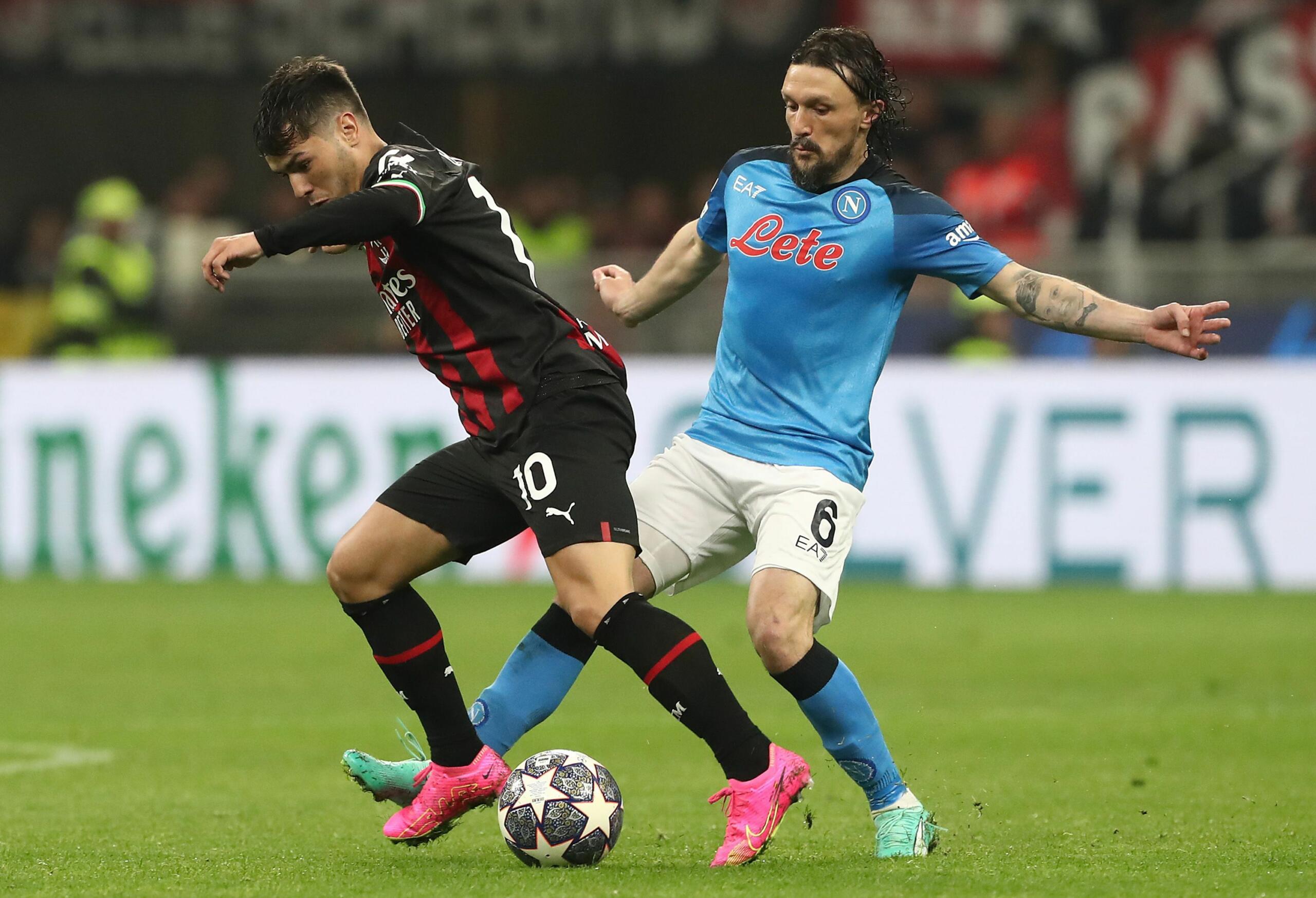 Napoli Milan formazioni