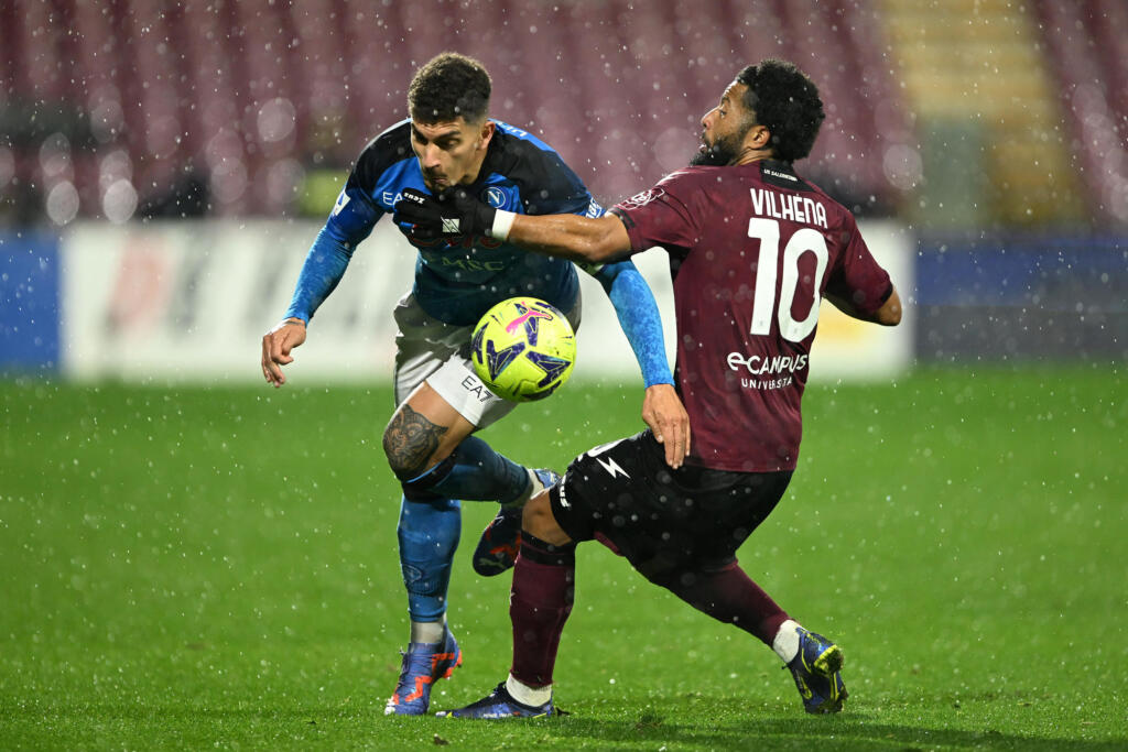 Napoli Salernitana formazioni