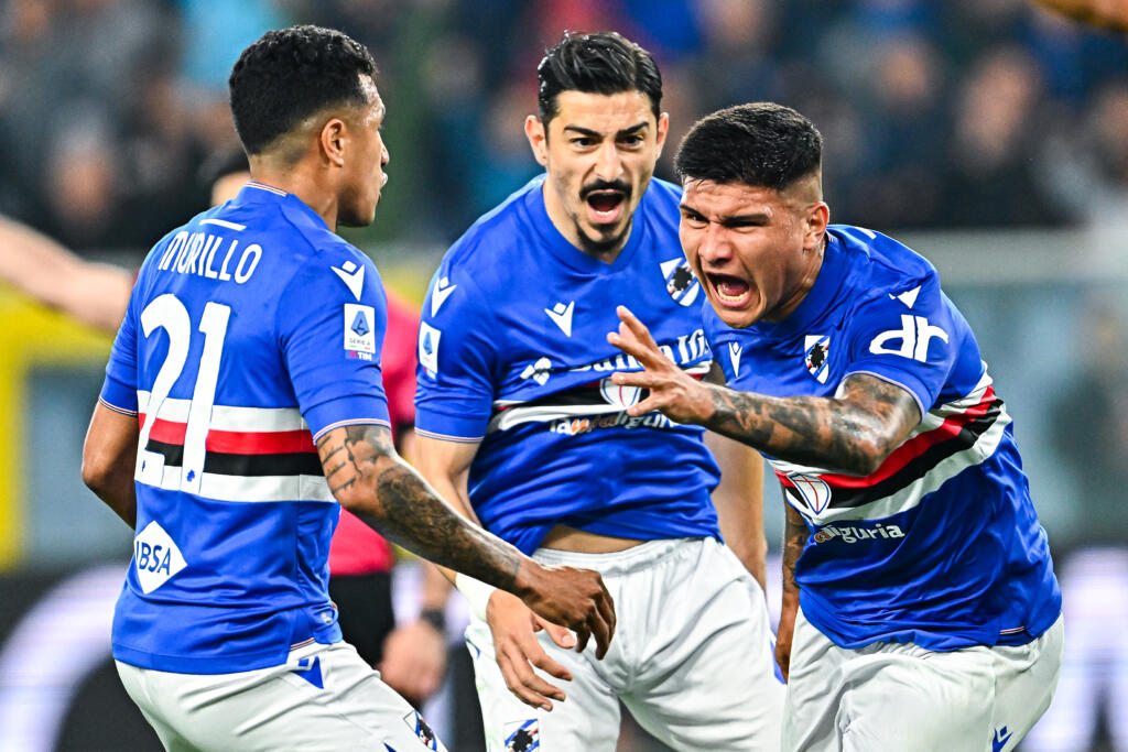 Sampdoria-Spezia 1-0, il primo tempo: blucerchiati avanti con Amione