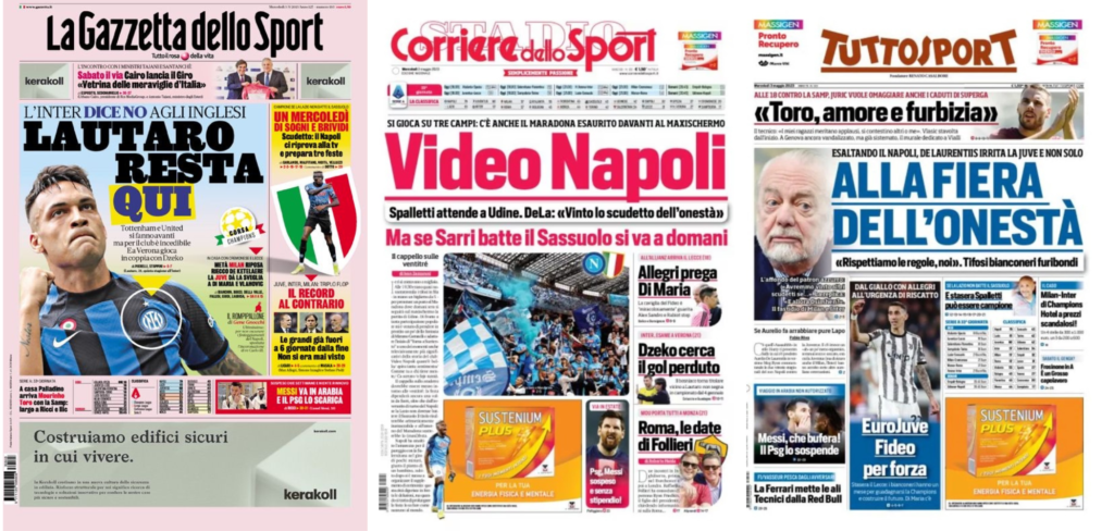 In prima pagina: i quotidiani in edicola oggi, 3 maggio 2023