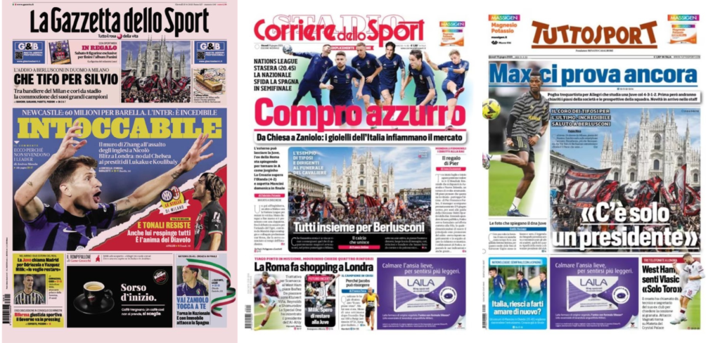 In prima pagina: i quotidiani in edicola oggi, 15 giugno 2023