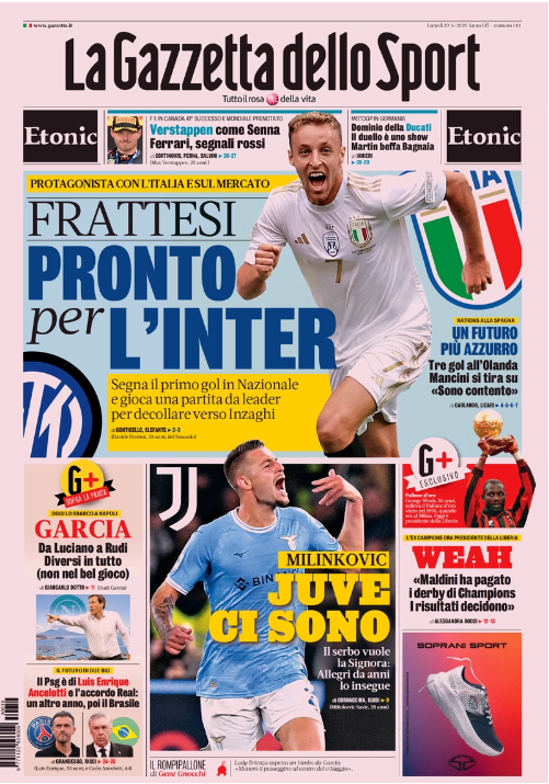 In prima pagina: i quotidiani in edicola oggi, 19 giugno 2023