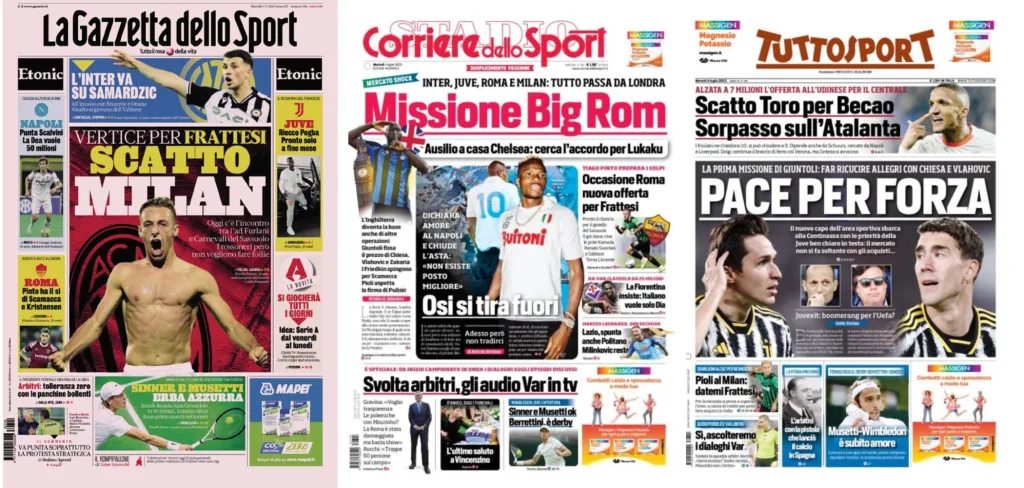 In prima pagina: i quotidiani in edicola oggi, 4 luglio 2023