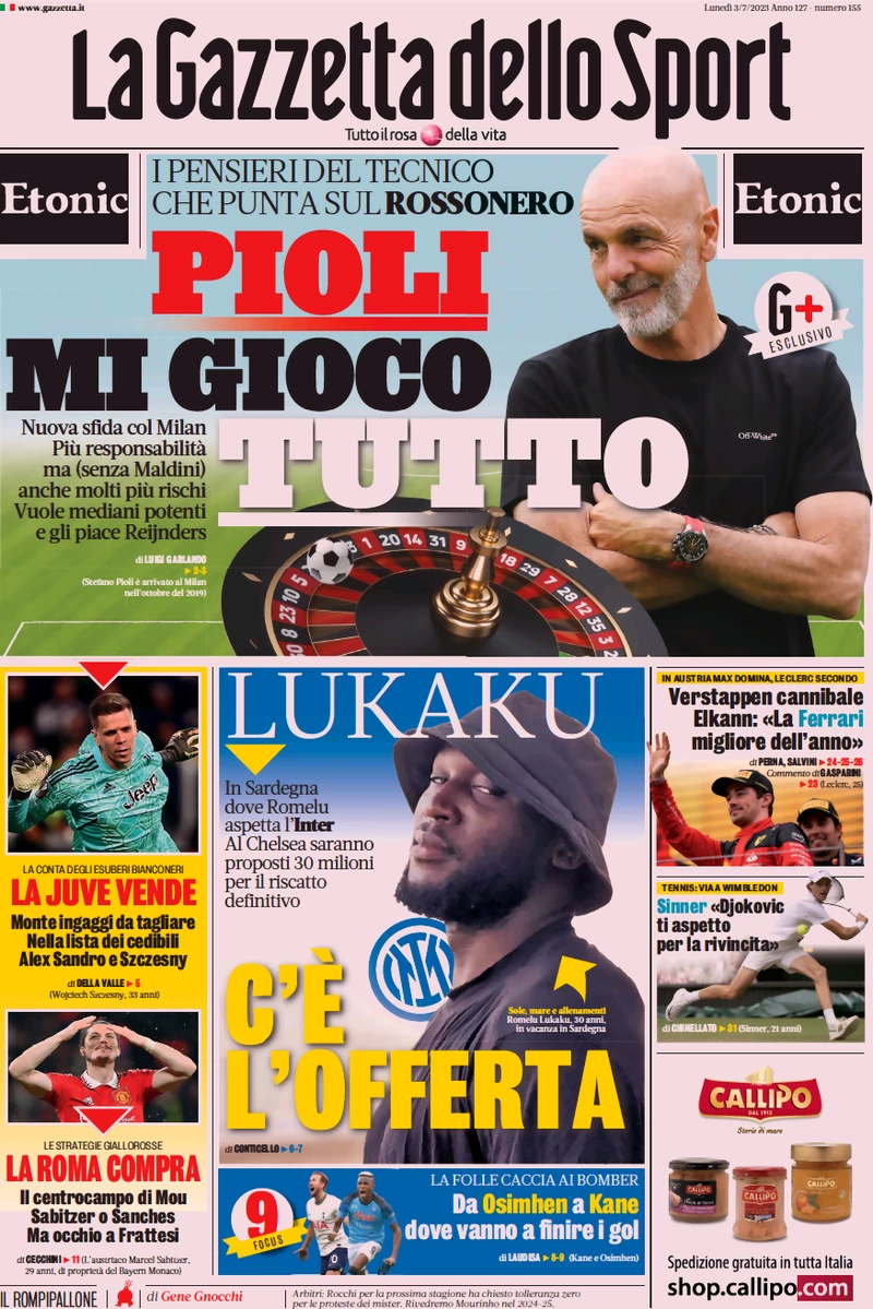 prima pagina