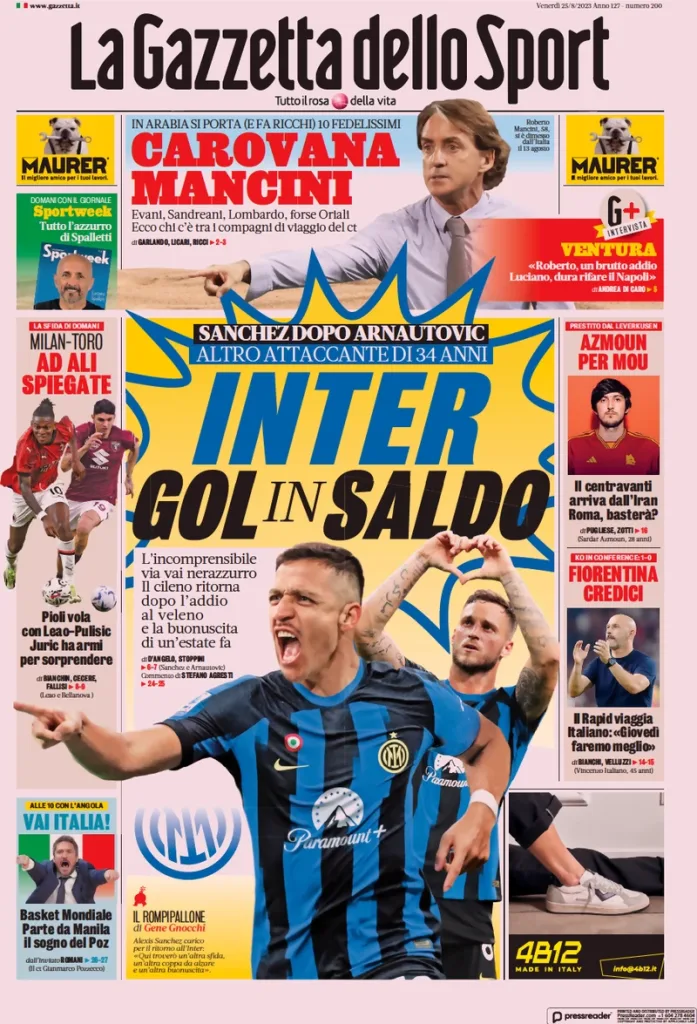 In prima pagina: i quotidiani in edicola oggi 25 agosto