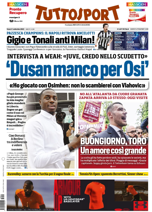 prima pagina