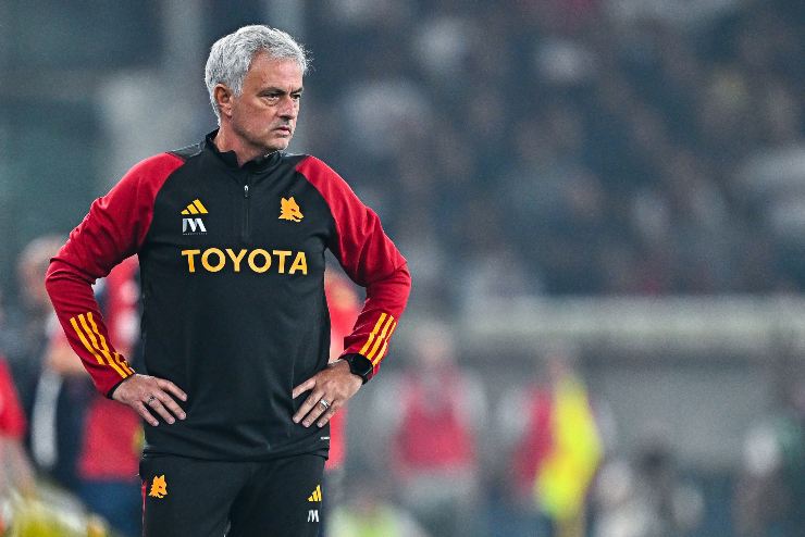 José Mourinho in Genoa-Roma