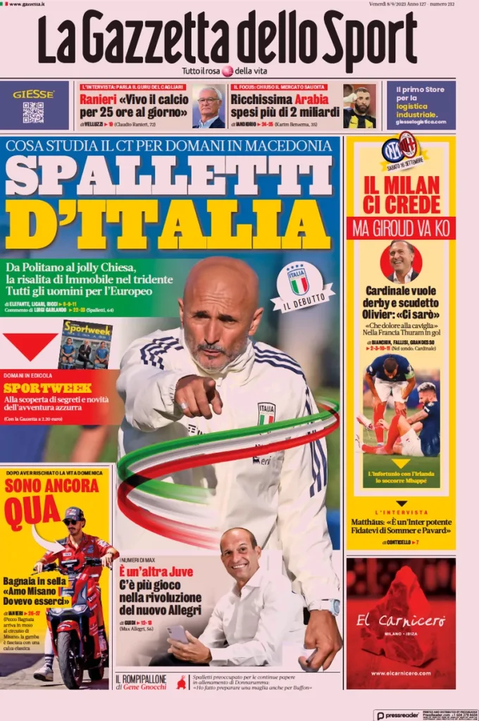 prima pagina