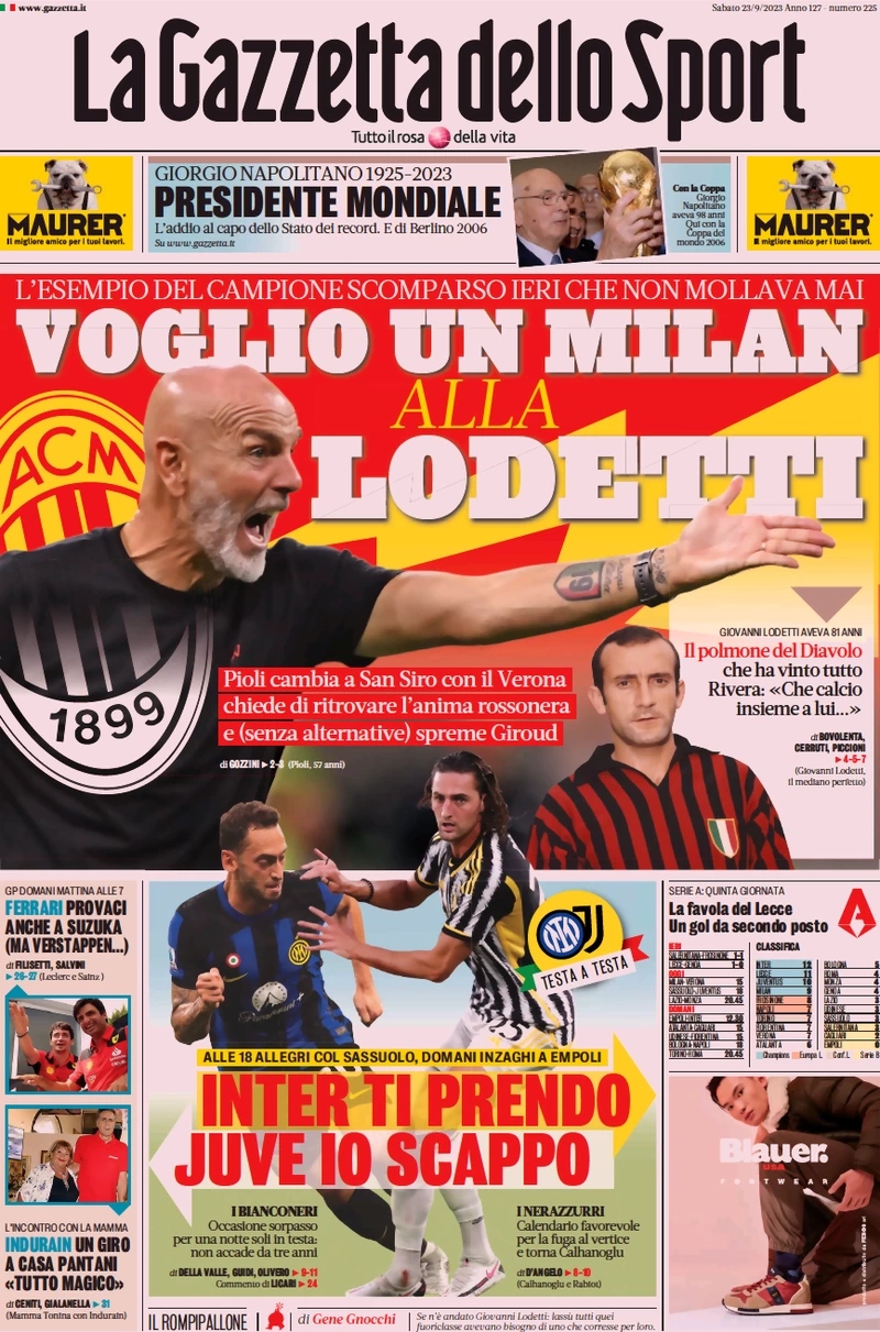 prima pagina