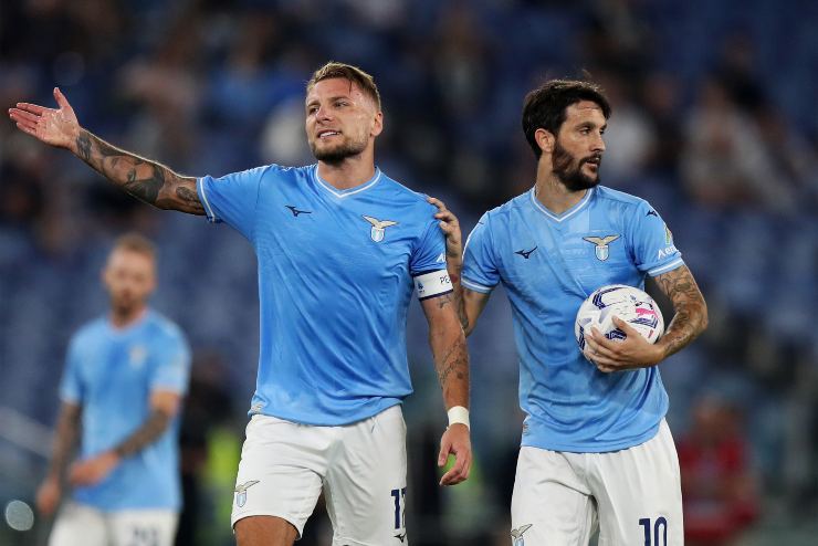 Luis Alberto e Ciro Immobile con la maglia della Lazio