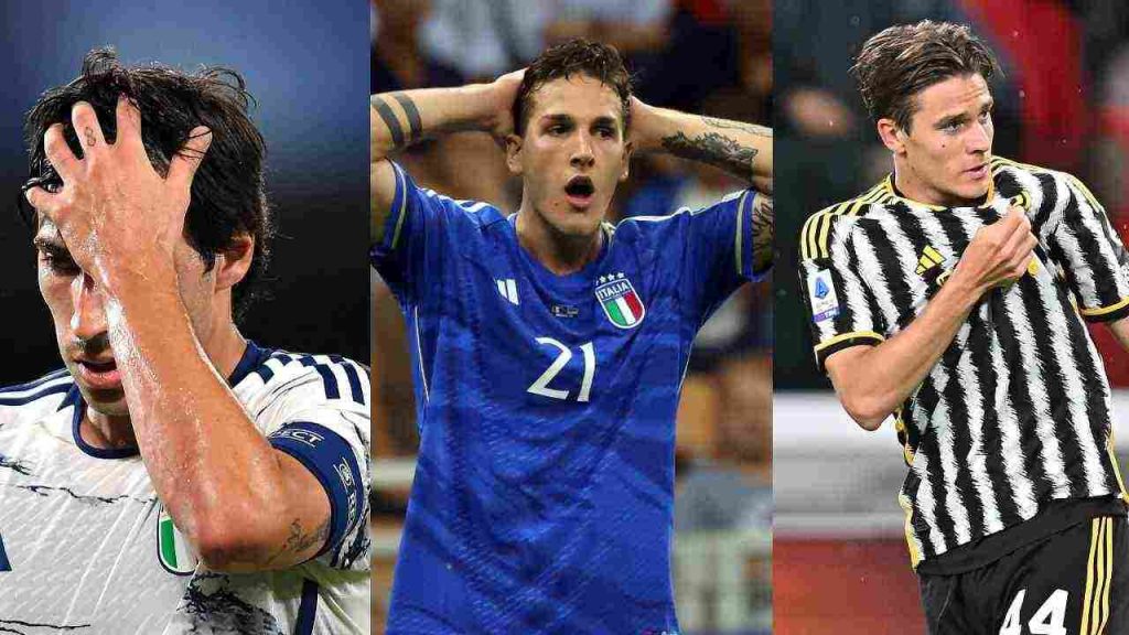 I tre protagonisti dello scandalo scommesse: Sandro Tonali, Nicolò Zaniolo e Nicolò Fagioli