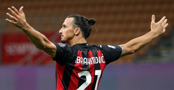 Ibrahimovic con la maglia del Milan