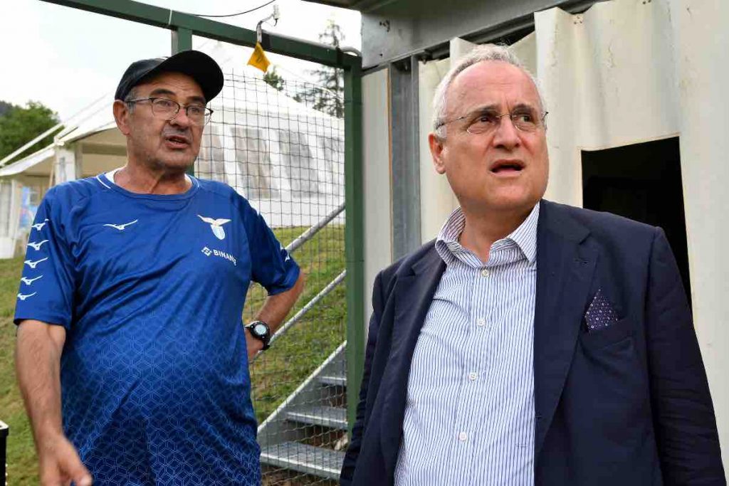 Tensione tra Lotito e Sarri dopo il pessime avvio di stagione