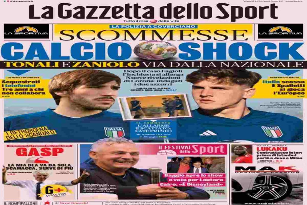 In prima pagina: i quotidiani in edicola oggi, 13 ottobre 2023