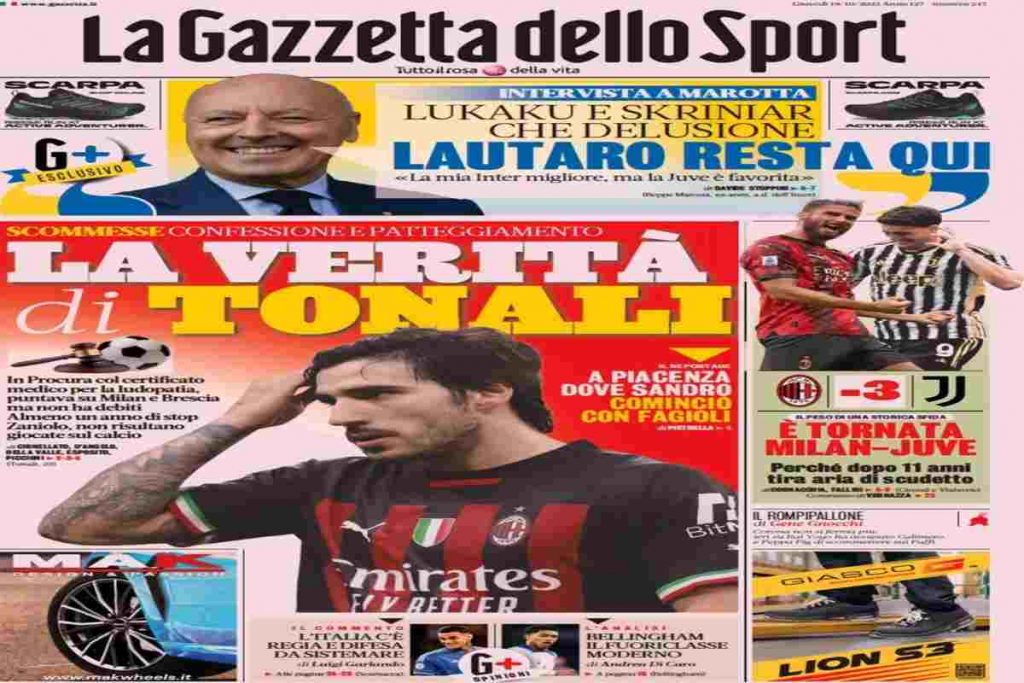 In prima pagina: i quotidiani in edicola oggi, 19 ottobre 2023