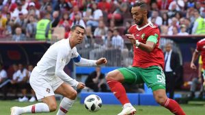 Mehdi Benatia e Cristiano Ronaldo