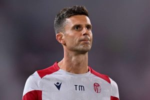 Thiago Motta al termine di Fiorentina-Bologna