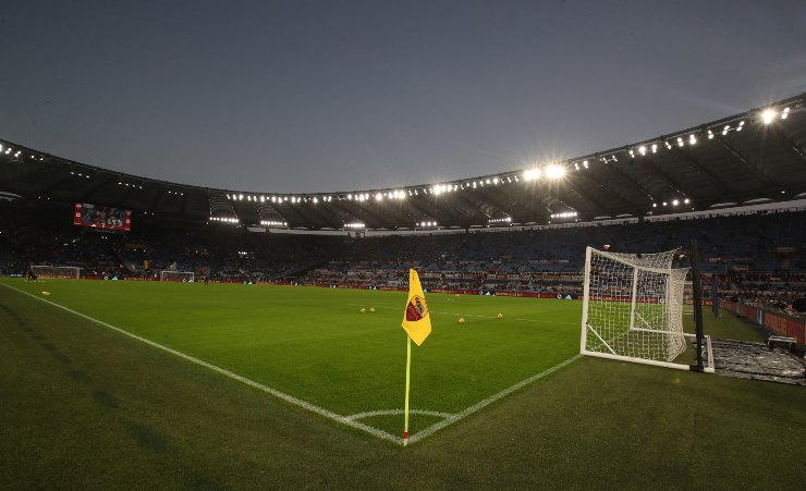 Stadio Olimpico di Roma in vista del Derby