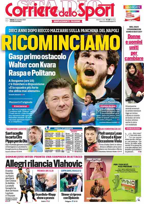 prima pagina