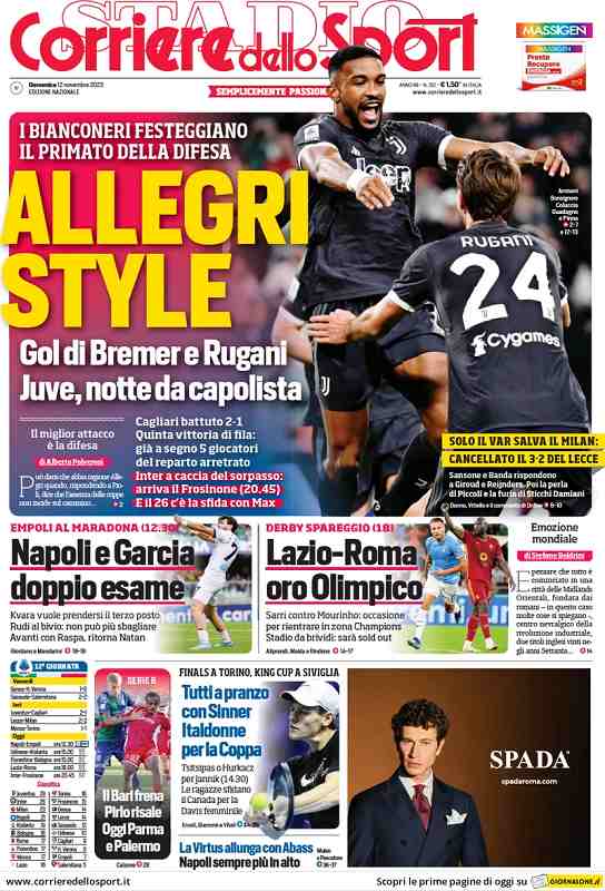 prima pagina