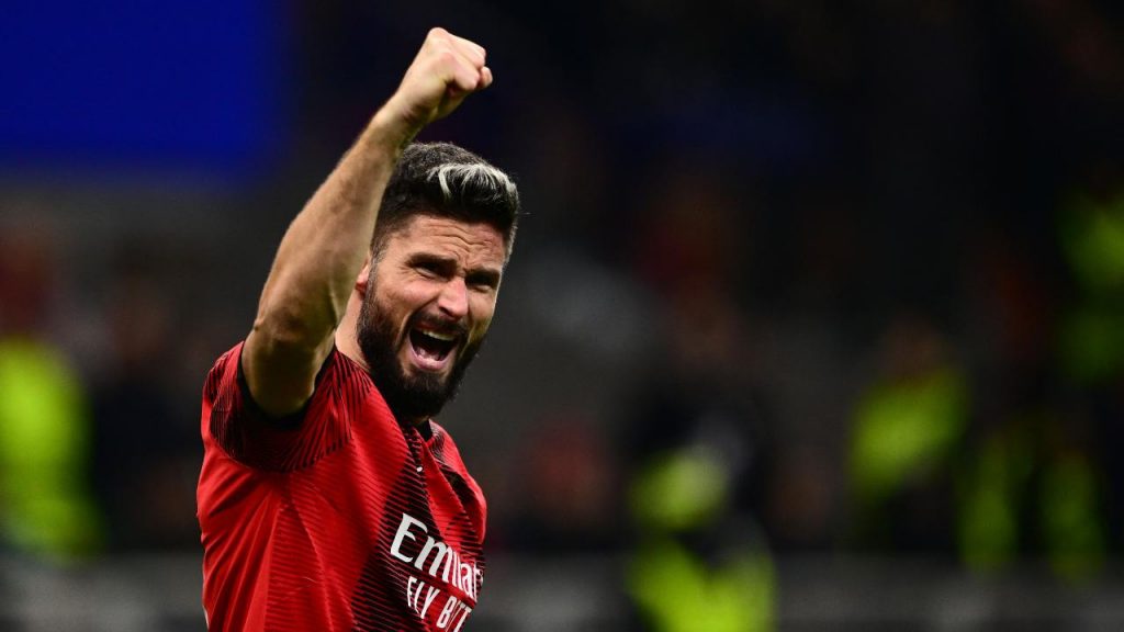 Olivier Giroud, attaccante del Milan