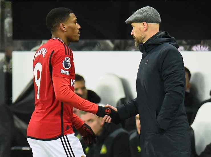 Anthony Martial ed Erik ten Hag